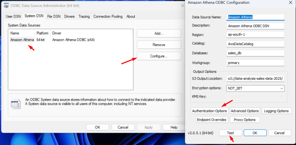 connect amazon athena